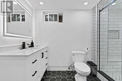 Updated 3 piece bathroom in the lower level. - 