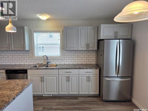 413 Railway Street, Kipling, SK - Indoor Photo Showing Kitchen With Double Sink