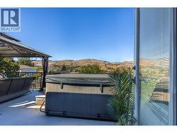 Hot tub right outside Primary Bedroom - 