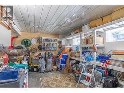 Storage area, with access to back yard - 