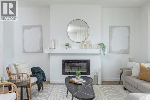 540 Legacy Circle Se, Calgary, AB - Indoor Photo Showing Living Room With Fireplace