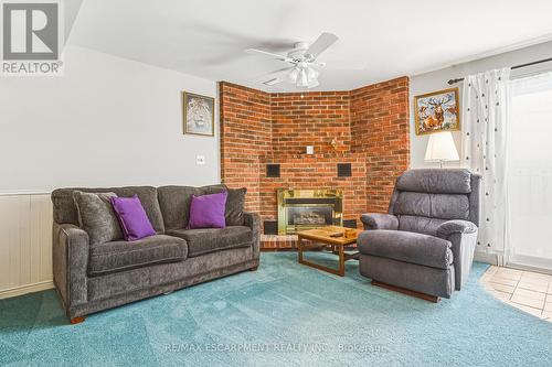 43 Everest Street, Hamilton, ON - Indoor Photo Showing Living Room With Fireplace