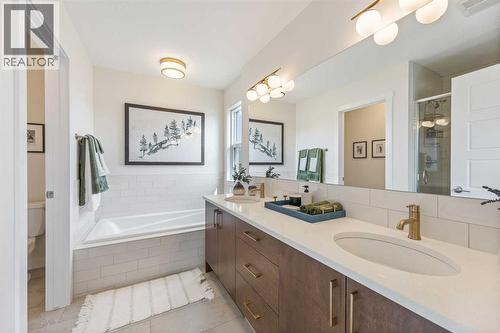 65 Emberside Grove, Cochrane, AB - Indoor Photo Showing Bathroom