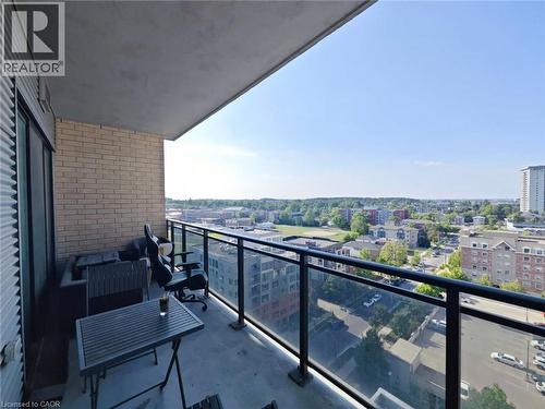 318 Spruce Street Unit# 1106, Waterloo, ON - Outdoor With Balcony With View With Exterior