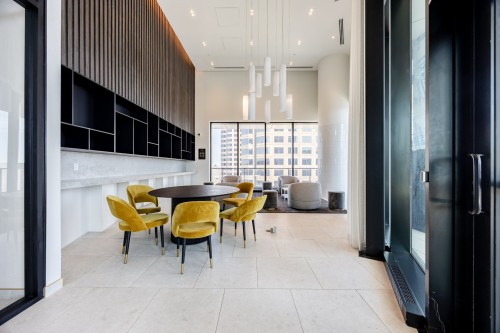 Salle communautaire - 3208-1245 Rue De Bleury, Montréal (Ville-Marie), QC - Indoor Photo Showing Dining Room