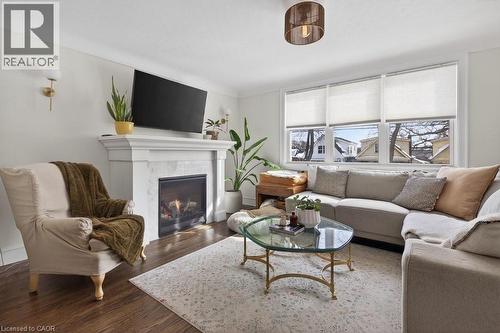 494 Upper Wentworth Street, Hamilton, ON - Indoor Photo Showing Living Room With Fireplace