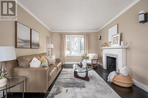 2034 Harvest Drive, Mississauga, ON - Indoor Photo Showing Living Room With Fireplace