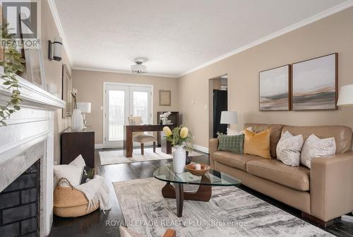 2034 Harvest Drive, Mississauga, ON - Indoor Photo Showing Living Room With Fireplace