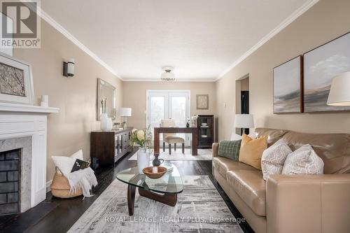 2034 Harvest Drive, Mississauga, ON - Indoor Photo Showing Living Room With Fireplace