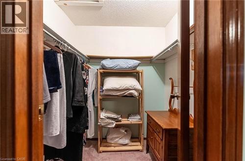 Walk in closet featuring light colored carpet - 5 Charing Drive, Hamilton, ON - Indoor With Storage