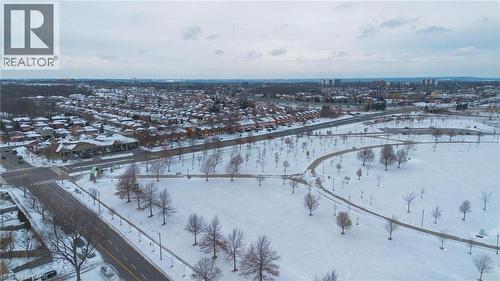 View of snowy aerial view - 5 Charing Drive, Hamilton, ON - Outdoor With View
