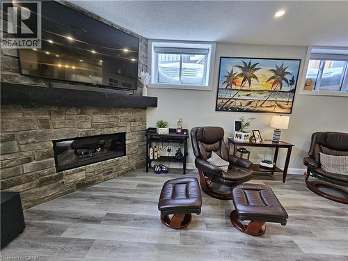 Gas Fireplace - 46 Stonebridge Place, Simcoe, ON - Indoor With Fireplace