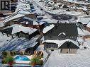 Aerial View with summer photo of the pool - 46 Stonebridge Place, Simcoe, ON  - Outdoor 