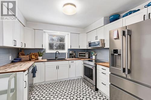 Kitchen - 131 Albert Street, Collingwood, ON - Indoor Photo Showing Kitchen With Double Sink