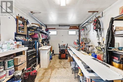 Garage with Work Bench - 131 Albert Street, Collingwood, ON - Indoor
