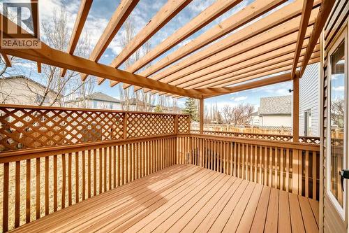 Professionally painted deck 2026 - 188 Hidden Ranch Crescent Nw, Calgary, AB - Outdoor With Deck Patio Veranda With Exterior