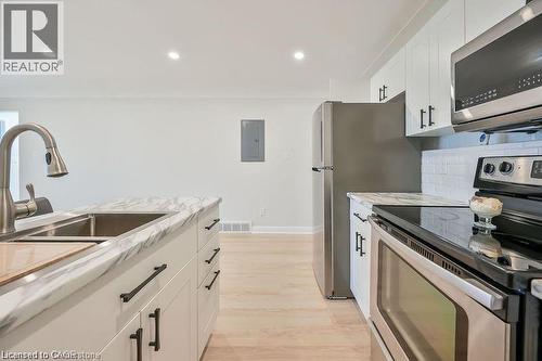 738 Mohawk Road E Unit# Upper Unit, Hamilton, ON - Indoor Photo Showing Kitchen With Stainless Steel Kitchen With Double Sink