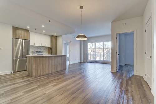 Salle à manger - 309-2020 Rue Lucien-Thimens, Montréal (Saint-Laurent), QC - Indoor Photo Showing Kitchen