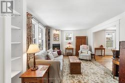 Comfy living room with cosy gas fireplace - 