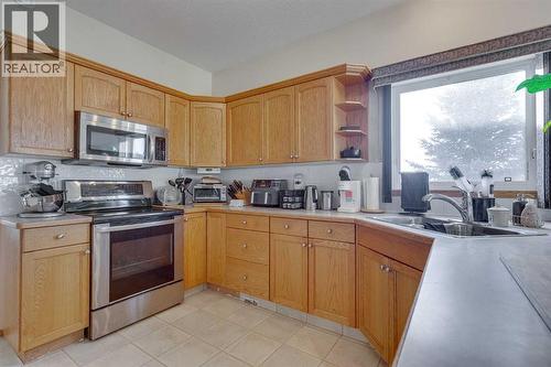 38 Kendrew Drive, Red Deer, AB - Indoor Photo Showing Kitchen With Double Sink