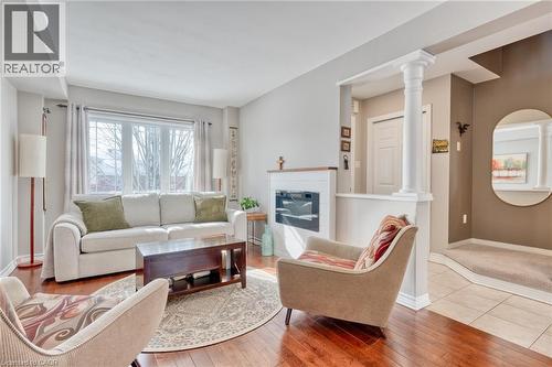 4 Richview Drive, Hamilton, ON - Indoor Photo Showing Living Room With Fireplace