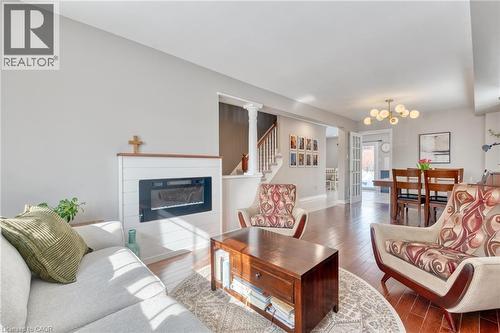 4 Richview Drive, Hamilton, ON - Indoor Photo Showing Living Room With Fireplace