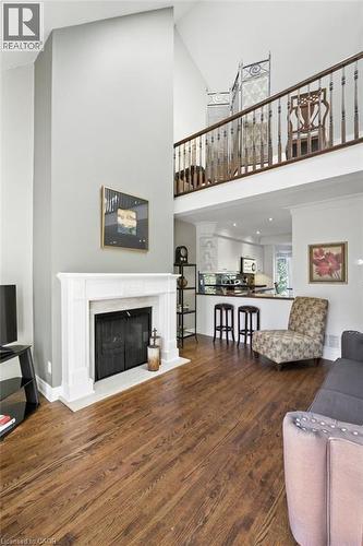 479 Blathwayte Lane, Burlington, ON - Indoor Photo Showing Living Room With Fireplace