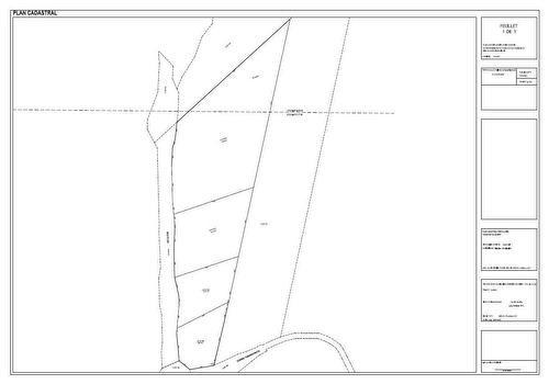 Plan (croquis) - Route 329, Mille-Isles, QC 