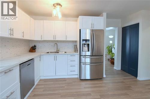 67 Elford Crescent, Hamilton, ON - Indoor Photo Showing Kitchen With Double Sink