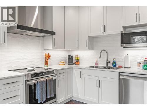 8909 Cherry Lane, Coldstream, BC - Indoor Photo Showing Kitchen With Double Sink With Upgraded Kitchen