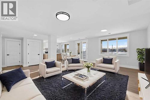 Virtually Staged - 98 Waterford Crescent, Chestermere, AB - Indoor Photo Showing Living Room