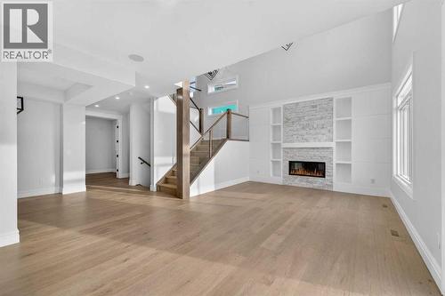 98 Waterford Crescent, Chestermere, AB - Indoor With Fireplace