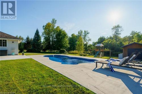 16 Bonisteel Road, Quinte West, ON - Outdoor With In Ground Pool With Backyard