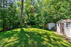 Lush backyard offering privacy - 