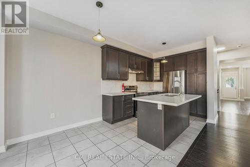 40 Spokanne Street N, Brampton, ON - Indoor Photo Showing Kitchen With Upgraded Kitchen