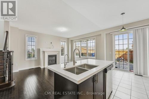 40 Spokanne Street N, Brampton, ON - Indoor Photo Showing Kitchen With Double Sink