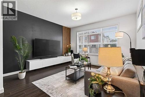 404 Redstone View Ne, Calgary, AB - Indoor Photo Showing Living Room