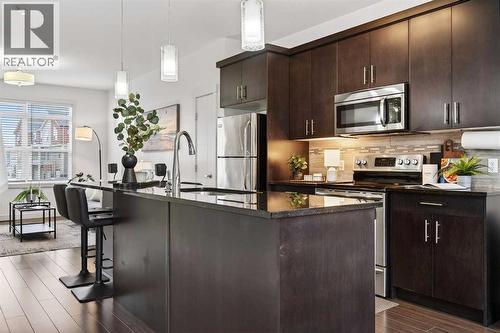 404 Redstone View Ne, Calgary, AB - Indoor Photo Showing Kitchen With Stainless Steel Kitchen With Upgraded Kitchen
