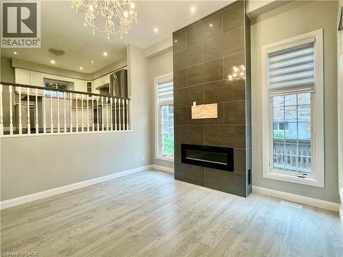 229 Sunny Meadow Court, Kitchener, ON - Indoor With Fireplace