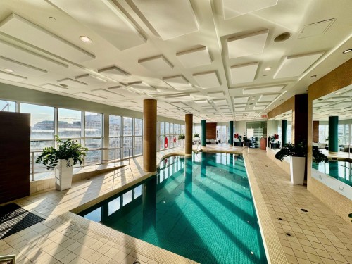 Pool - 1902-1100 Rue De La Montagne, Montréal (Ville-Marie), QC - Indoor Photo Showing Other Room With In Ground Pool