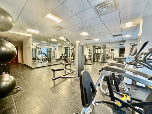 Salle d'exercice - 19F-1200 Boul. De Maisonneuve O., Montréal (Ville-Marie), QC - Indoor Photo Showing Gym Room