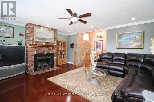 2271 Wildwood Crescent, Pickering (Brock Ridge), ON - Indoor Photo Showing Living Room With Fireplace