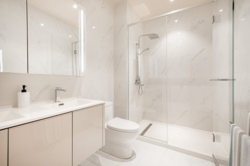 Salle de bains - 3802-1188 Av. Union, Montréal (Ville-Marie), QC - Indoor Photo Showing Bathroom