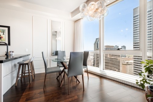 Coin-repas - 3802-1188 Av. Union, Montréal (Ville-Marie), QC - Indoor Photo Showing Dining Room