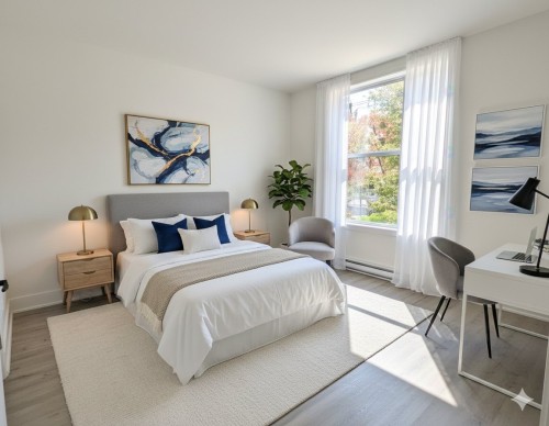 Chambre à coucher - 2142 Boul. Grand, Montréal (Côte-Des-Neiges/Notre-Dame-De-Grâce), QC - Indoor Photo Showing Bedroom