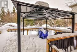 Walk out from kitchen to new deck. - 