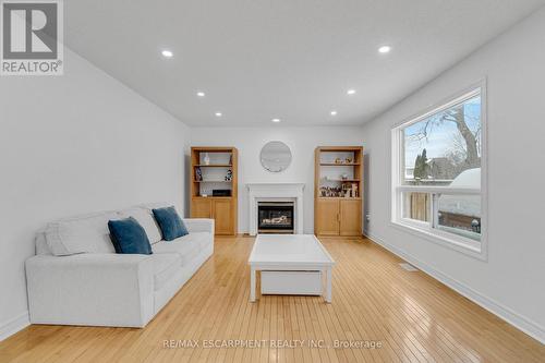 191 Hawkswood Trail, Hamilton, ON - Indoor Photo Showing Living Room With Fireplace