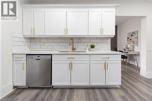 50 Stapleton Avenue, Hamilton, ON - Indoor Photo Showing Kitchen With Double Sink