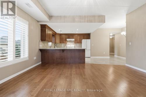 View from Great Rm & patio doors - 203 - 16 Sullivan Avenue, Thorold (Thorold Downtown), ON - Indoor Photo Showing Kitchen