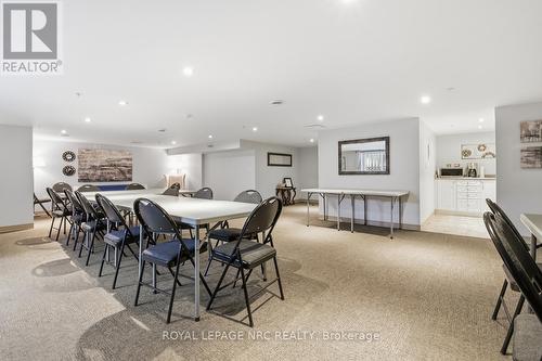 Common Room with ample seating - 203 - 16 Sullivan Avenue, Thorold (Thorold Downtown), ON - Indoor Photo Showing Dining Room